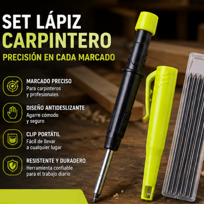 Lapiz portaminas carpintero